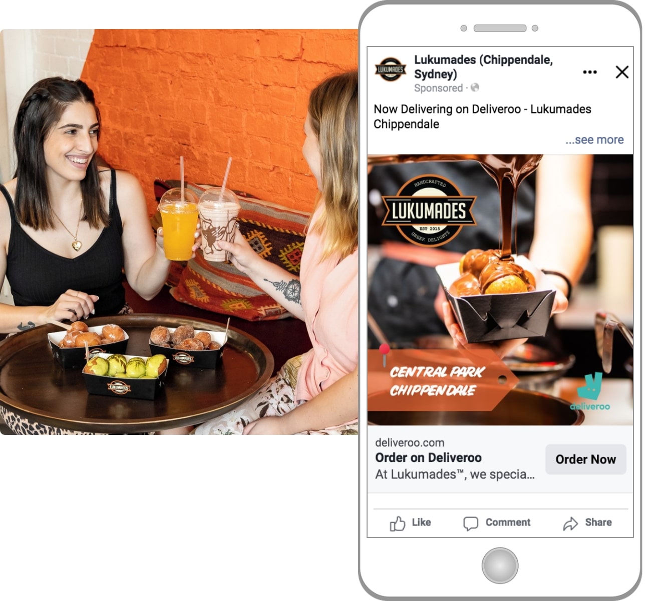 Influencer marketing campaign and location-based social ads